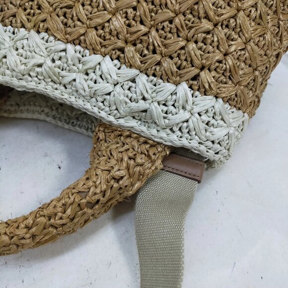 Authentic Prada Hand Bag Brown Raffia mn715-112925 - Picture 9 of 16